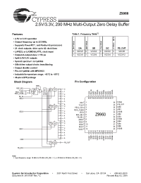 Datasheet IMIZ9960AL manufacturer Cypress