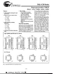 Datasheet PALC16L8-25PI manufacturer Cypress