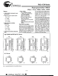 Datasheet PALC16L8-25WC manufacturer Cypress