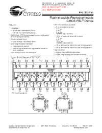 Datasheet PALC22V10-25JC производства Cypress