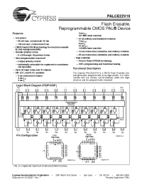 Datasheet PALC22V10D-15M manufacturer Cypress