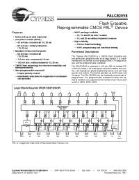 Datasheet PALCE20V8-10JI manufacturer Cypress
