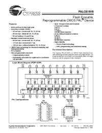Datasheet PALCE22V10-7C производства Cypress