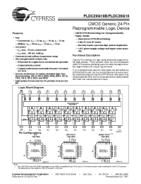 Datasheet PLDC20G10-25PC manufacturer Cypress