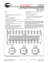 Datasheet PLDC20G10-25WC manufacturer Cypress