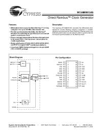 Datasheet W134SH manufacturer Cypress