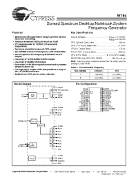 Datasheet W164 manufacturer Cypress