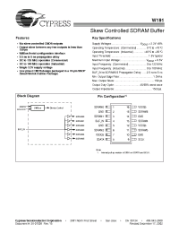 Datasheet W191H manufacturer Cypress