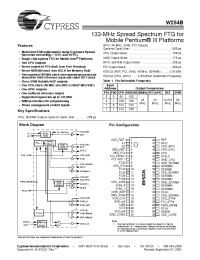 Datasheet W254B manufacturer Cypress