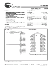 Datasheet W40S01 manufacturer Cypress