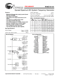 Datasheet W48C101-01 manufacturer Cypress