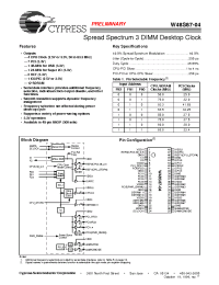 Datasheet W48S87 manufacturer Cypress