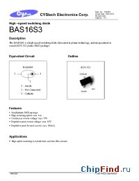 Datasheet BAS16S3 manufacturer Cystech