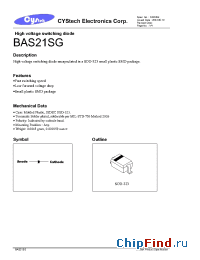 Datasheet BAS21SG manufacturer Cystech