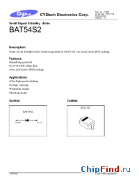 Datasheet BTA54S2 manufacturer Cystech