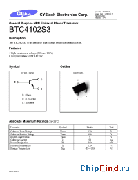 Datasheet BTC4102S3 manufacturer Cystech