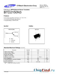 Datasheet BTD2150N3 manufacturer Cystech