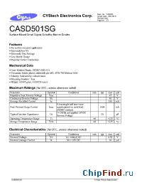 Datasheet CASD501SG manufacturer Cystech