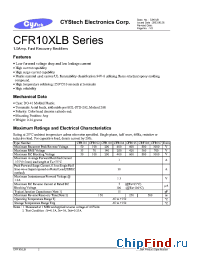 Datasheet CFR105 производства Cystech
