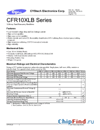 Datasheet CFR10XLB manufacturer Cystech