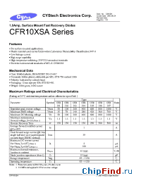 Datasheet CFR10XSA manufacturer Cystech