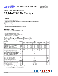 Datasheet CSMA204XSA manufacturer Cystech