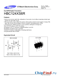 Datasheet HBC124XS6R manufacturer Cystech