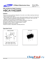 Datasheet HBCA114ES6R manufacturer Cystech
