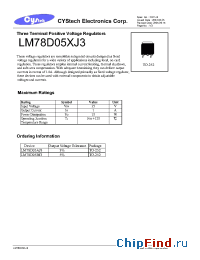Datasheet LM78D05A manufacturer Cystech