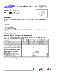 Datasheet MF4005 manufacturer Cystech