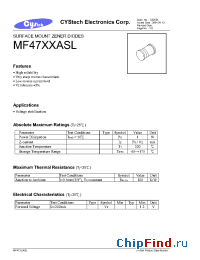 Datasheet MF4729A manufacturer Cystech