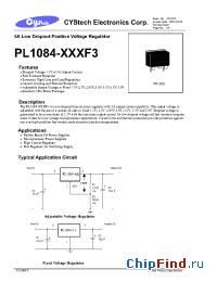 Datasheet PL1084-XXXF3 manufacturer Cystech
