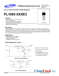 Datasheet PL1085-1.5 manufacturer Cystech