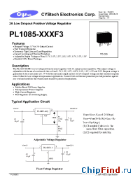 Datasheet PL1085-XXXF3 manufacturer Cystech