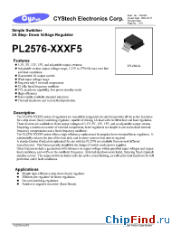 Datasheet PL2576-XXXF5 manufacturer Cystech