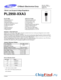 Datasheet PL2950-2.85 manufacturer Cystech