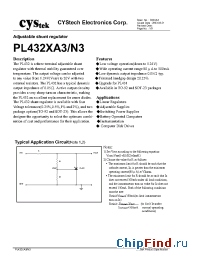 Datasheet PL432BN3 manufacturer Cystech