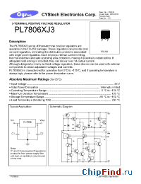 Datasheet PL7806XJ3 manufacturer Cystech