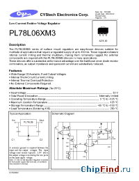 Datasheet PL78L06XM3 manufacturer Cystech