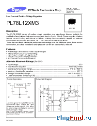 Datasheet PL78L12XM3 manufacturer Cystech