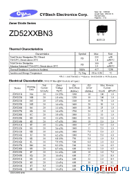 Datasheet ZD5243B manufacturer Cystech