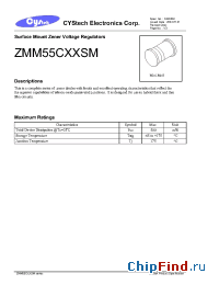 Datasheet ZMM55C10 manufacturer Cystech