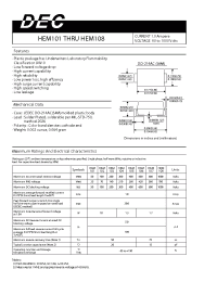 Datasheet HEM108 manufacturer Daesan