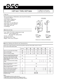 Datasheet HEP1606 manufacturer Daesan
