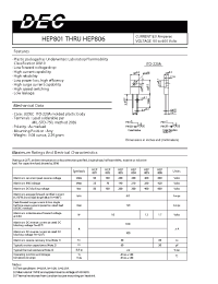 Datasheet HEP802 производства Daesan