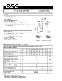 Datasheet SFP86 manufacturer Daesan