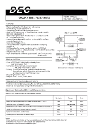 Datasheet SMAJ54A manufacturer Daesan