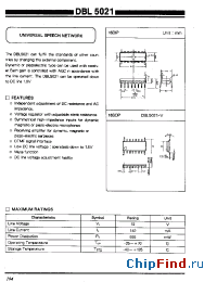 Datasheet DBL5021 manufacturer Daewoo