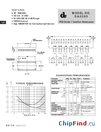 Datasheet DA0285 manufacturer DAICO