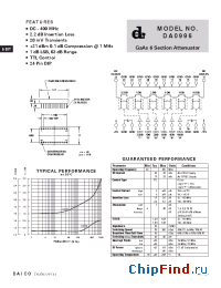 Datasheet DA0996 manufacturer DAICO